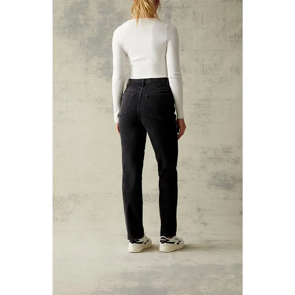 NWT! Pacsun High-Rise Relaxed Straight Leg Button Fly Dad Jeans Womens Size 25 - Picture 3 of 13
